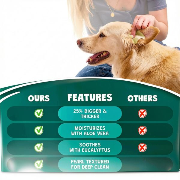Scrubby Pet Dog Ear Wipes Aloe Eucalyptus Cleaner-4