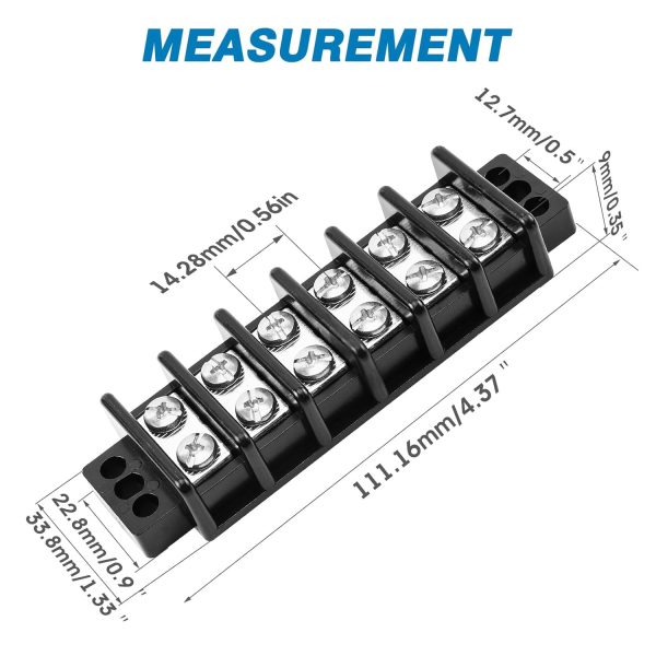 GLOSO Stainless Terminal Block 600V 30A Industrial-1