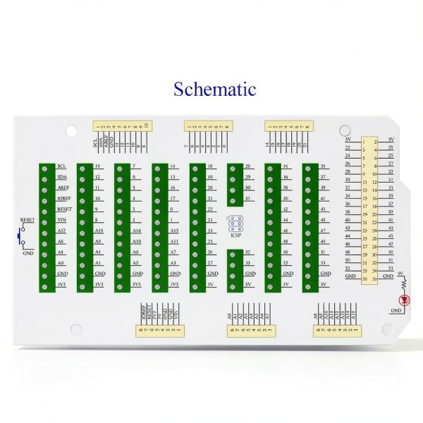 Xiken Terminal Block Breakout Shield for Arduino Mega 2560-4
