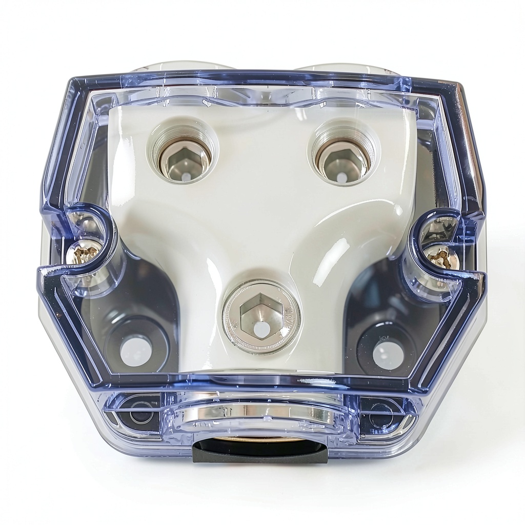 Bonsicoky distribution block showing alloy base and plastic cover