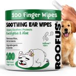 ROOFUS THE DOG Ear Wipes Gentle Pet Ear Cleaning Finger-0