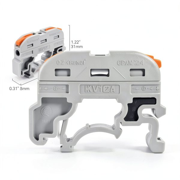 JANDECCN DIN Rail Terminal Blocks Flame Retardant Industrial-3