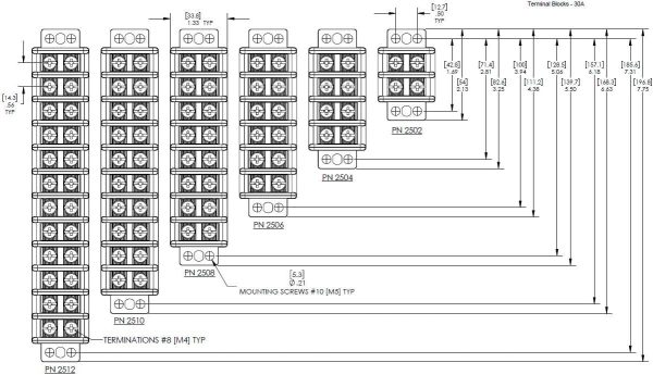 Blue Sea Systems Terminal Block 2 Circuits 20 Amps-1