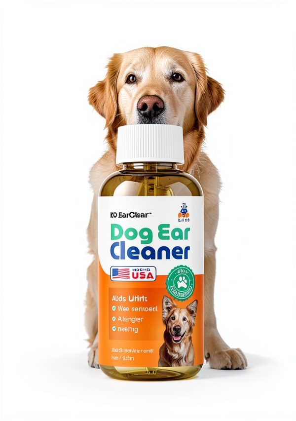 Pup Labs Ear Clear Dog Ear Cleaner Wax Dirt Odor Relief-1