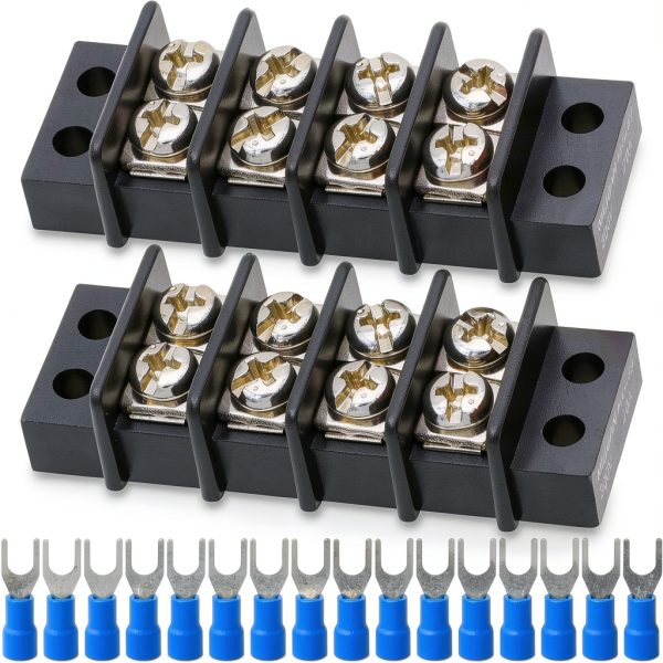 GUBCUB Terminal Block Kit 20A Dual Row Screw Connectors-0