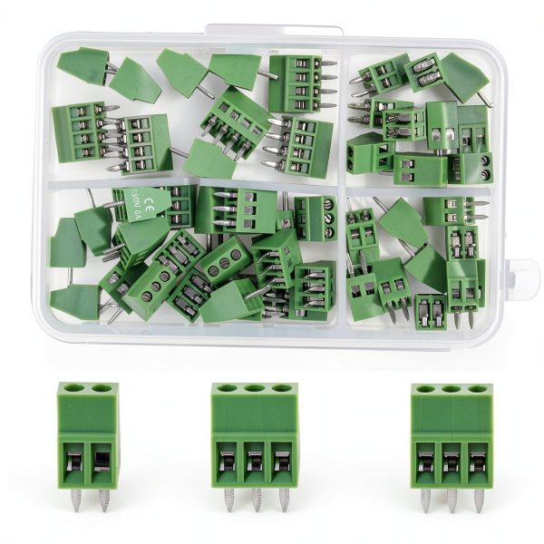 Molence Terminal Block Connector Screw Terminal 2 3 4 Pins-0