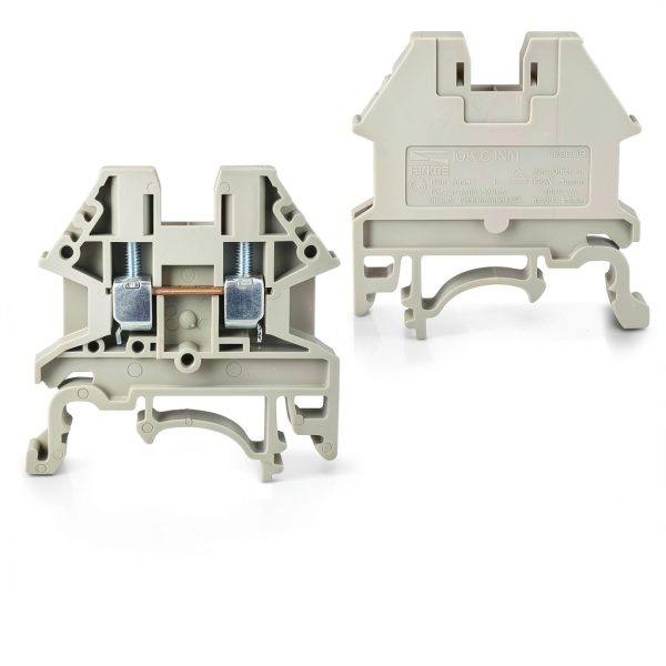 Dinkle DIN Rail Terminal Block Kit Gray Industrial-4
