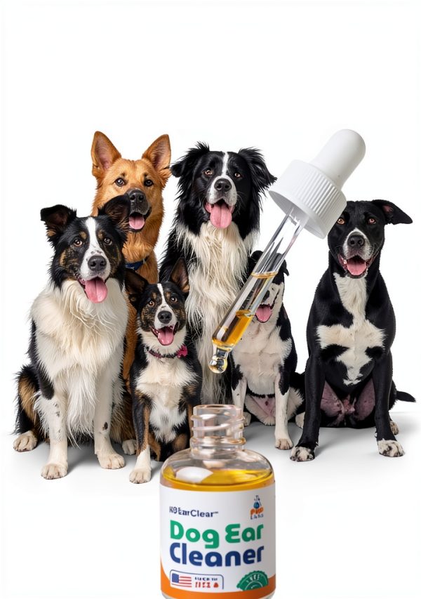 Pup Labs Ear Clear Dog Ear Cleaner Wax Dirt Odor Relief-4