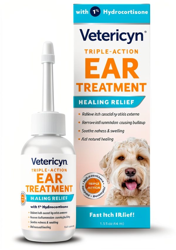 Vetericyn Dog Ear Treatment Hydrocortisone Otizyme Relief-0