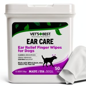 Vets Best Dog Ear Wipes Gentle Cleansing Natural Ingredients-0