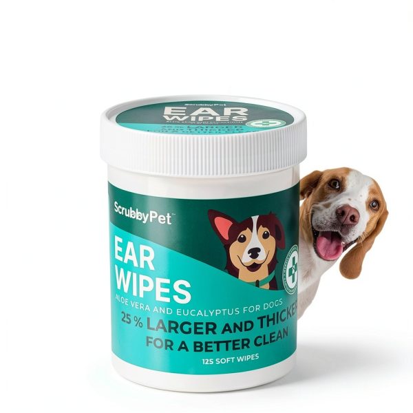 Scrubby Pet Dog Ear Wipes Aloe Eucalyptus Cleaner-6