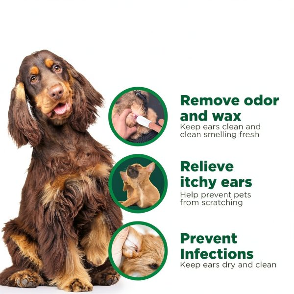 Vets Best Dog Ear Wipes Gentle Cleansing Natural Ingredients-6