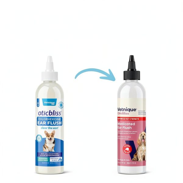 Oticbliss Dog Ear Cleaner Chlorhexidine Ketoconazole-1