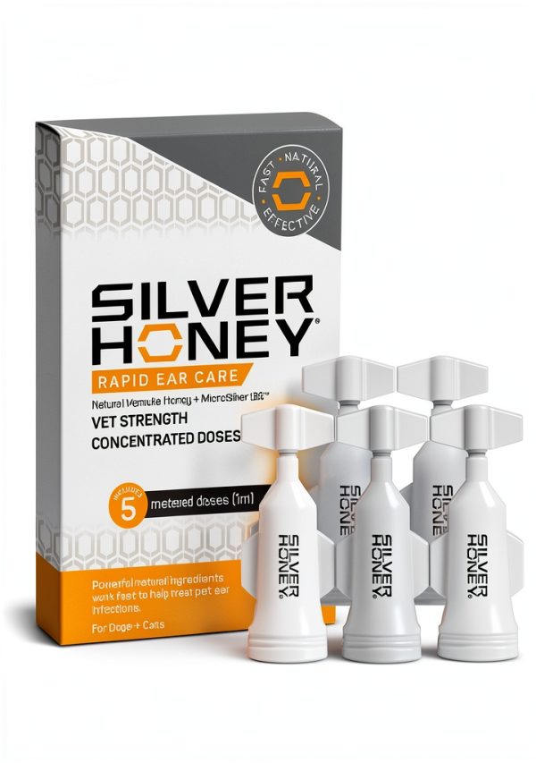 Silver Honey Ear Drops for Dogs Cats Itchy Ears W F Young-5