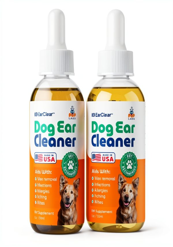 Pup Labs Ear Clear Dog Ear Cleaner Wax Dirt Odor Relief-0