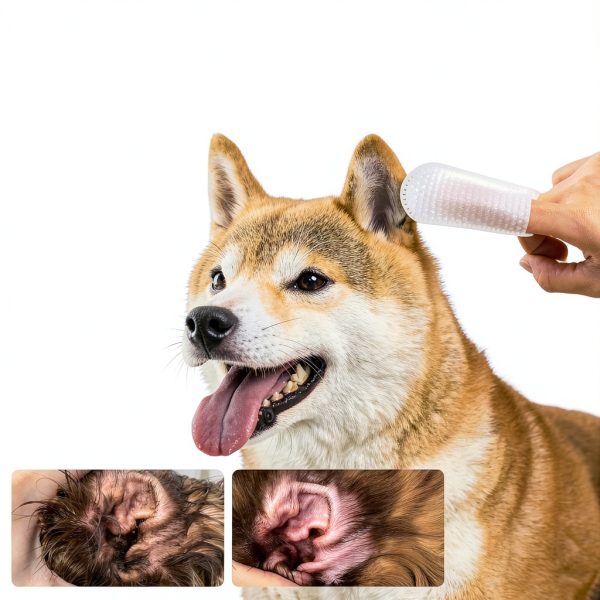 ROOFUS THE DOG Ear Wipes Gentle Pet Ear Cleaning Finger-1