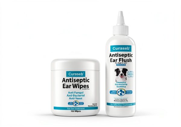 Curaseb Dog Cat Ear Wipes Cleans Deodorizes Vet Formulated-2