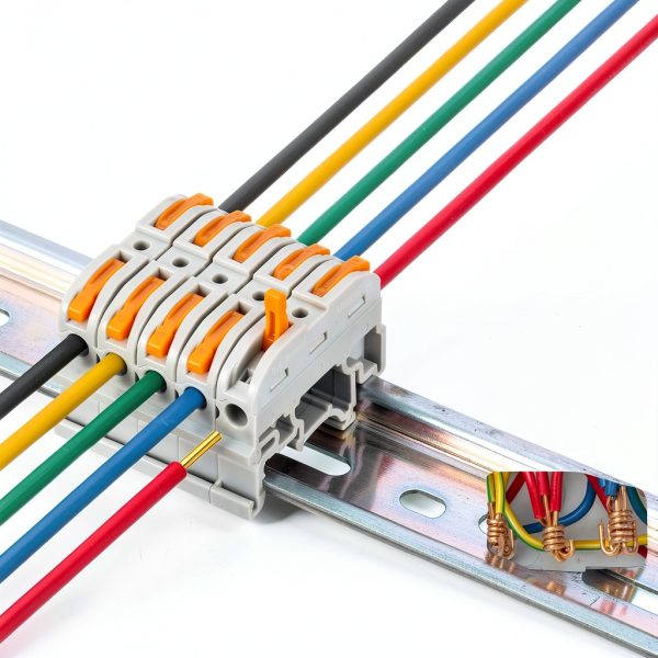 JANDECCN DIN Rail Terminal Blocks Flame Retardant Industrial-1