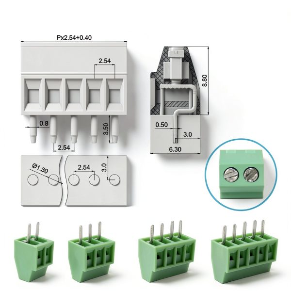 Minidodoca Terminal Block Connector 52pcs Kit 6A 150V-2