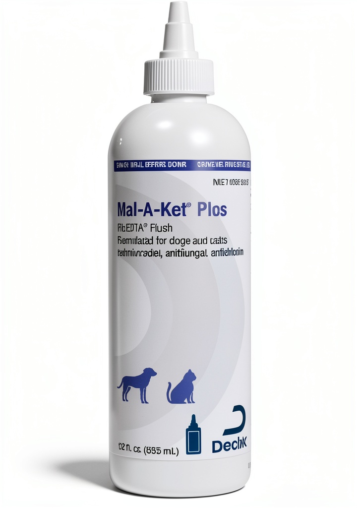 Dechra Multicleanse ear flush bottle with dog and cat illustrations