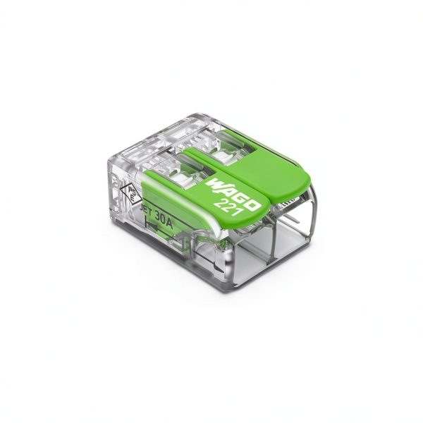 WAGO 221 Green Splicing Connector Sustainable Electrical-0