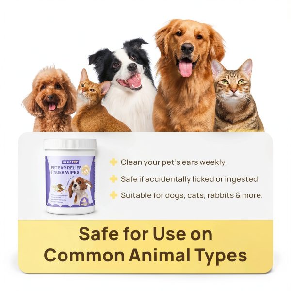 HICC PET Dog Ear Wipes Natural Ingredients Vet Formulated-7