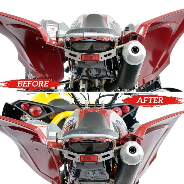 SAUTVS Rear LED Tail Light Red Waterproof Yamaha-4