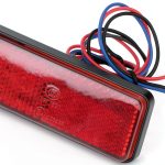 Yosoo Health Gear Red Universal Motorcycle Tail Brake Light with Turn-0
