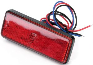 Yosoo Health Gear Red Universal Motorcycle Tail Brake Light with Turn-0