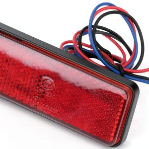 Yosoo Health Gear Red Universal Motorcycle Tail Brake Light with Turn-0
