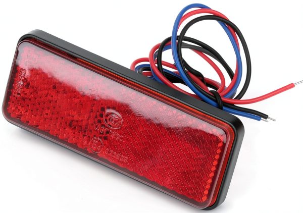 Yosoo Health Gear Red Universal Motorcycle Tail Brake Light with Turn-0