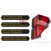 Polaris Ranger Tail Light Dasbecan Red LED Pair Waterproof Shockproof-2