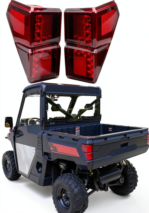 Polaris Ranger Tail Light Dasbecan Red LED Pair Waterproof Shockproof-0