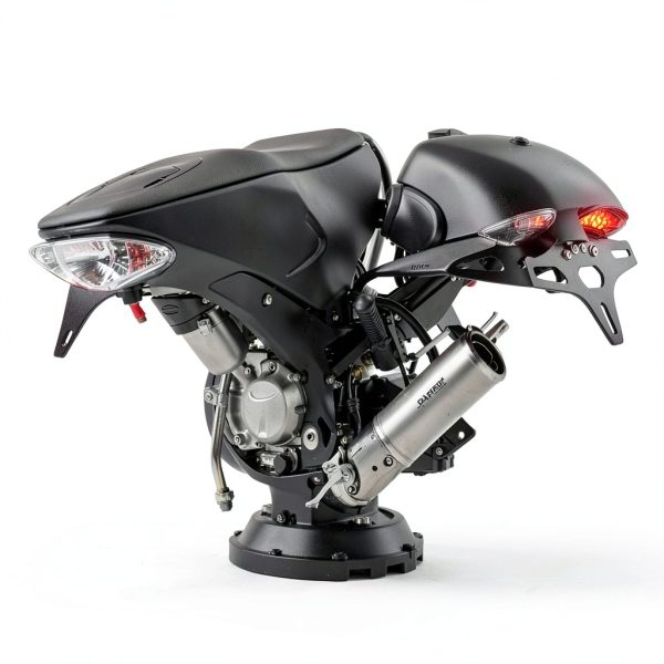 NTHREEAUTO LED Motorcycle Tail Light Smoked Lens 12V Waterproof-6