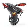 NTHREEAUTO LED Motorcycle Tail Light Smoked Lens 12V Waterproof-3