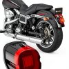 NTHREEAUTO Red Smoked LED Motorcycle Tail Light Strobe Brake 2008-2014-1