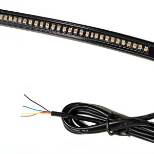 Wiipro Red Tail Light - Waterproof 3.2W Amber Lens Universal Fit-0