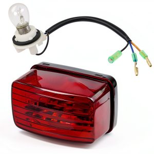 Caltric Rear Tail Light for Yamaha Powersports 350-700 Models Aluminum-0