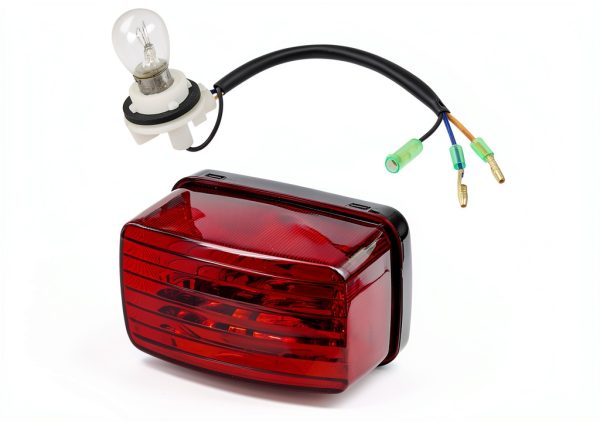 Caltric Rear Tail Light for Yamaha Powersports 350-700 Models Aluminum-0