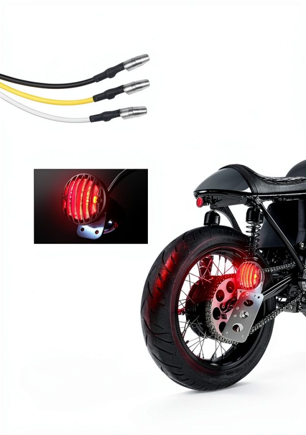 Motorcycle LED Tail Brake Light Amazicha 1" Fit Waterproof Aluminum-4