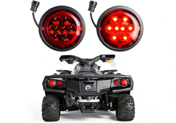 LED Tail Light XUTVOTOR for Can‑Am UTV 10W Waterproof Red-0