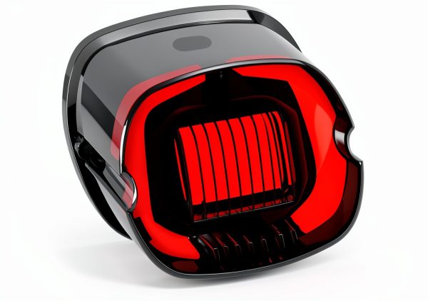 NTHREEAUTO Red Smoked LED Motorcycle Tail Light Strobe Brake 2008-2014-0