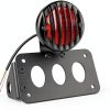 Motorcycle LED Tail Brake Light Amazicha 1" Fit Waterproof Aluminum-7