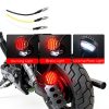 Amazicha LED Motorcycle Rear Tail Light 5W Waterproof Flat Curved 1in-4