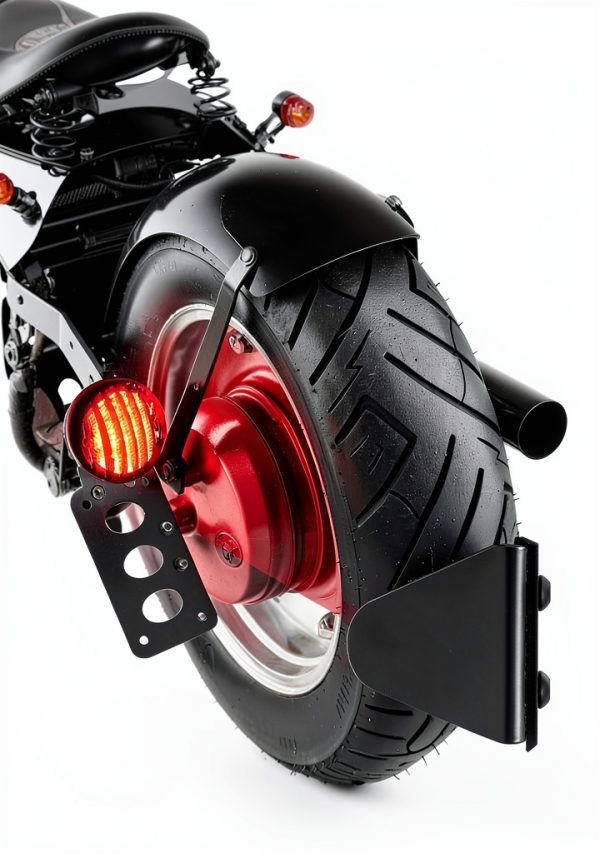 Amazicha LED Motorcycle Rear Tail Light 5W Waterproof Flat Curved 1in-6