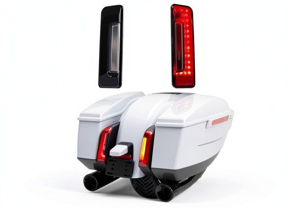 LED Tail Light LUXEMOTO Saddlebag for Harley Road Glide 2025 Smoked-0