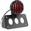 Amazicha 3/4" Axle Hole Flat LED Brake Light Bracket – 1inch Black-0
