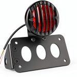 Amazicha 3/4" Axle Hole Flat LED Brake Light Bracket – 1inch Black-0