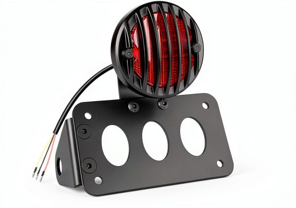 Amazicha 3/4" Axle Hole Flat LED Brake Light Bracket – 1inch Black-0