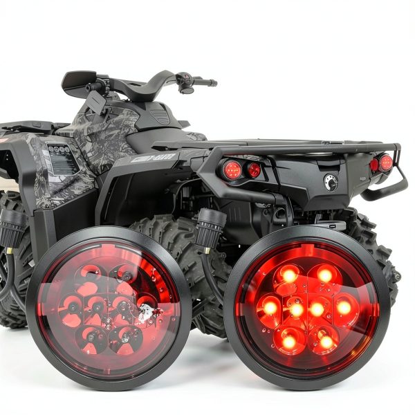 LED Tail Light XUTVOTOR for Can‑Am UTV 10W Waterproof Red-3